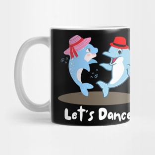 Cute Dolphin Couple Having Dance Mug